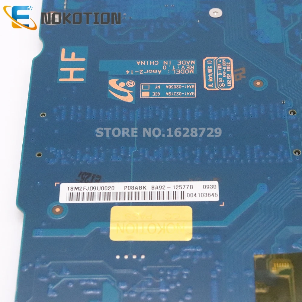 Finest  NOKOTION BA41-02038A BA92-12577A BA92-12577B For Samsung NP900 NP900X4C laptop motherboard SR0XG i7