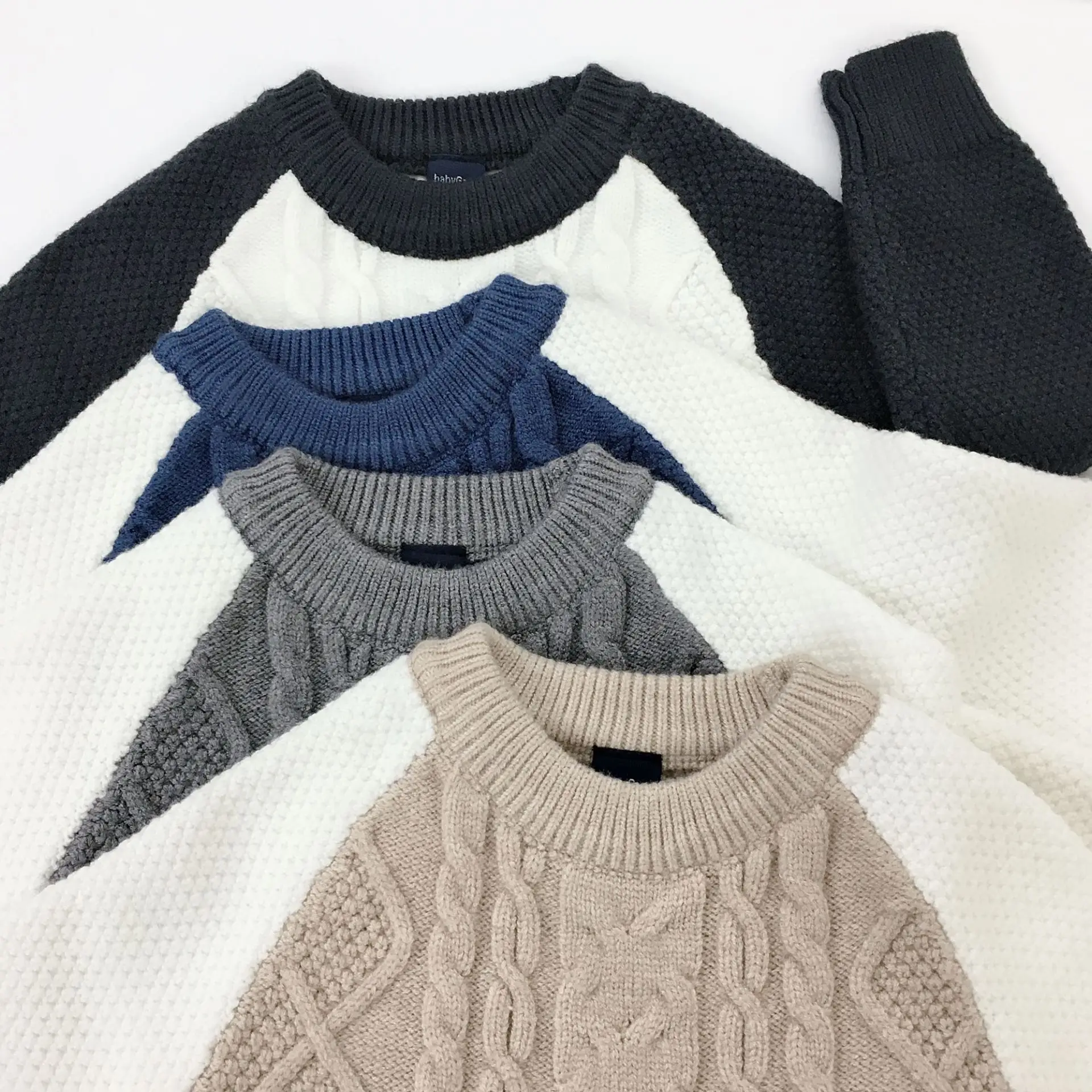 Осенне-зимние детские свитера Теплый детский свитер для маленьких мальчиков и девочек, пальто с длинными рукавами детский пуловер Топы для малыша