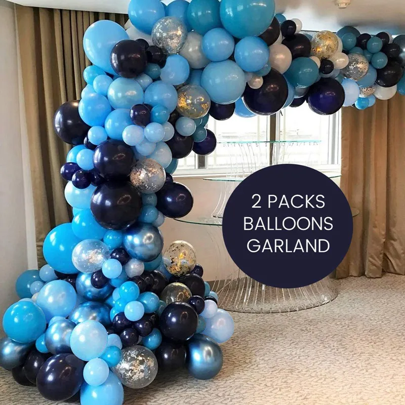 147pcs New Retro Color Navy Blue Balloons Garland Gold Silver Confetti Balloon Arch Birthday Baby Shower Wedding Party Decor Ballons Accessories Aliexpress