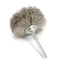 

1 piece OD 80mm Drill Abrasive Wire Nylon Radial Polishing Brush for Wood Furniture Mahogany Finishing