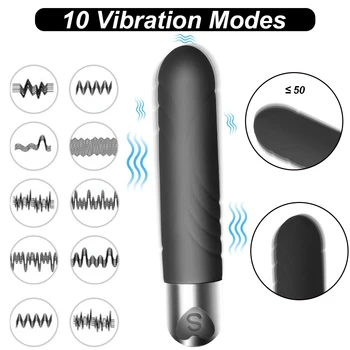 Powerful Bullet Vibrator for Women G Spot Clitoris Stimulator Sex Machine Anal Toys Erotic Massage Tools Female Masturbator Wand 2