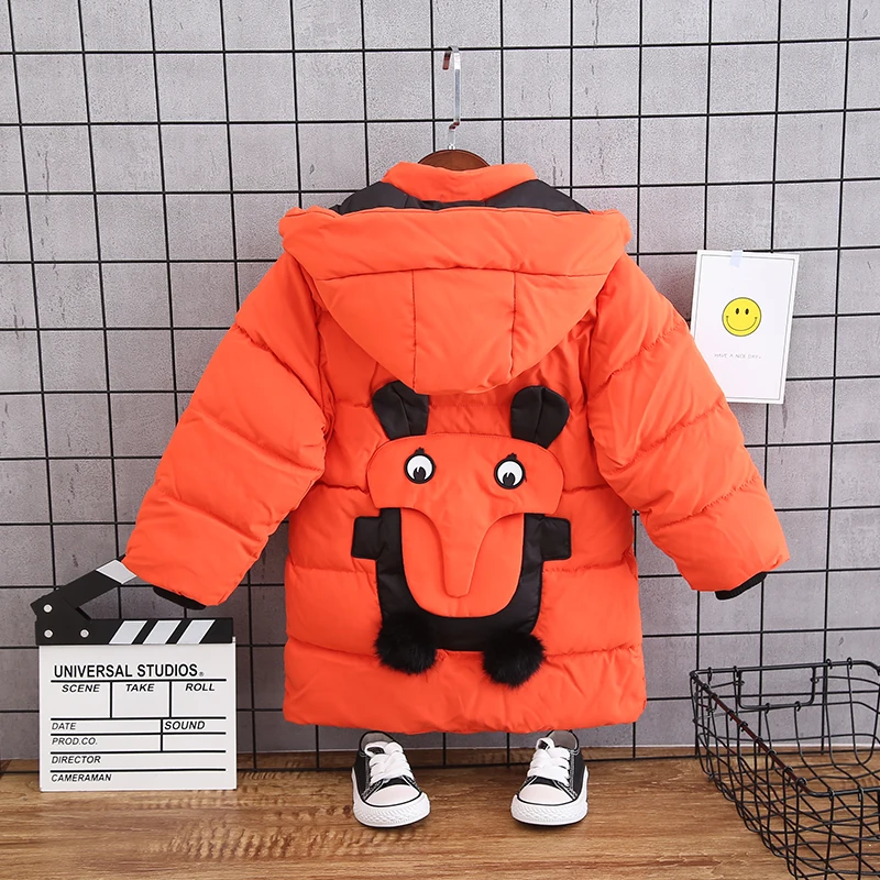 Kids Parkas Hooded Coat children's Winter jackets Warm Down cotton jacket For Girls boys clothes enfant Outerwear Thick Overcoat