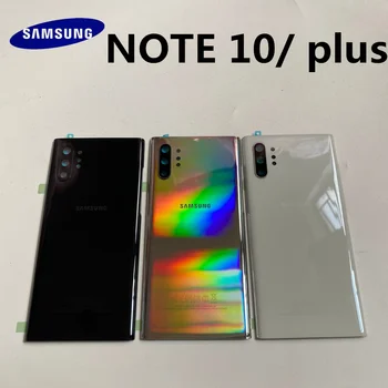 Samsung-carcasa trasera de batería para teléfono móvil Samsung Galaxy NOTE 10 N970 Plus N975, piezas de repuesto y lente de cristal para cámara de oreja