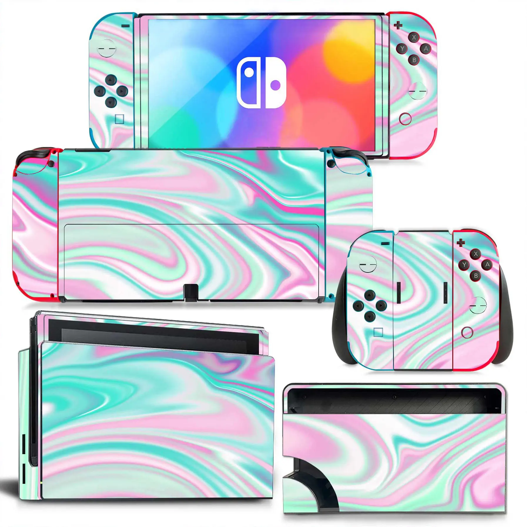 Good picture for Nintend o Switch oled skin for Switch oled pvc skin for ns oled  vinyl skin sticker 