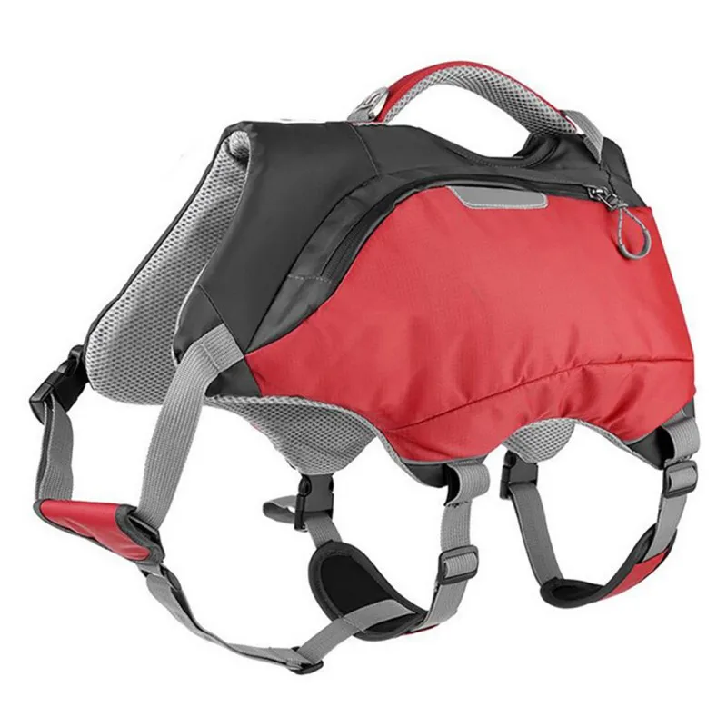 Безопасный качественный товар для животных открытый плавательный спасательный жилет рюкзак двойного назначения сумка для собак большой емкости рюкзак# j
