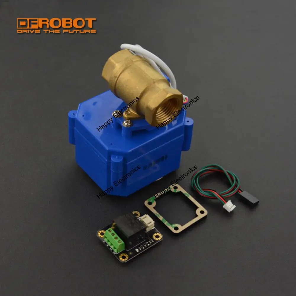 DFRobot Высокая стабильность чувствительность автоматизированный электромагнитный клапан DN15 12 В 1.0MPa совместим с Arduino Raspberry Pi для умного дома