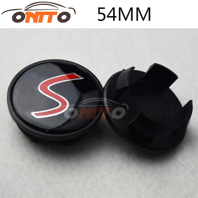 

4pcs/set 54mm Wheel Center Emblem Logo for S logo Emblem logo Covers Auto Accessories for MINI