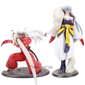 

InuYasha A Feudal Fairy Tale Sesshoumaru Inuyasha PVC Figure Collectible Model Toy Statue