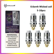 5 шт./упак. Snowwolf злой катушки 0.6ohm головки катушки для электронных сигарет Wocket комплект