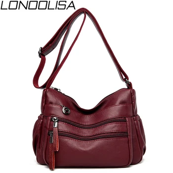 

Classic Ladies Crossbody Luxury Handbags Women Bags Designer Sac a main Femme Soft Leather Bolsa Shoulder Bag Zipper Feminina