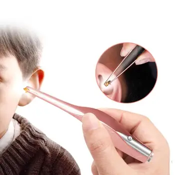 

Portable Ear Cleaner Set Ear Wax Pickers Cleaner Set Flashlight Earpick Earwax Remover Luminous Light Spoon Cleaning Tool Hot