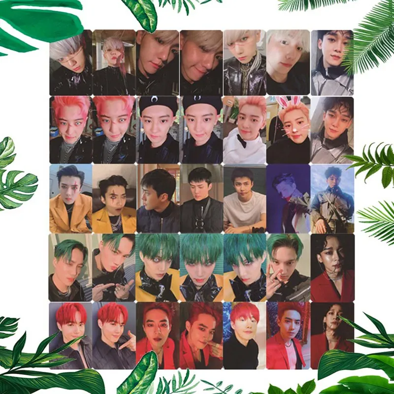 

6pcs EXO 6th Obsession Official Original selected photocard 1p K-POP Goods Photo Card