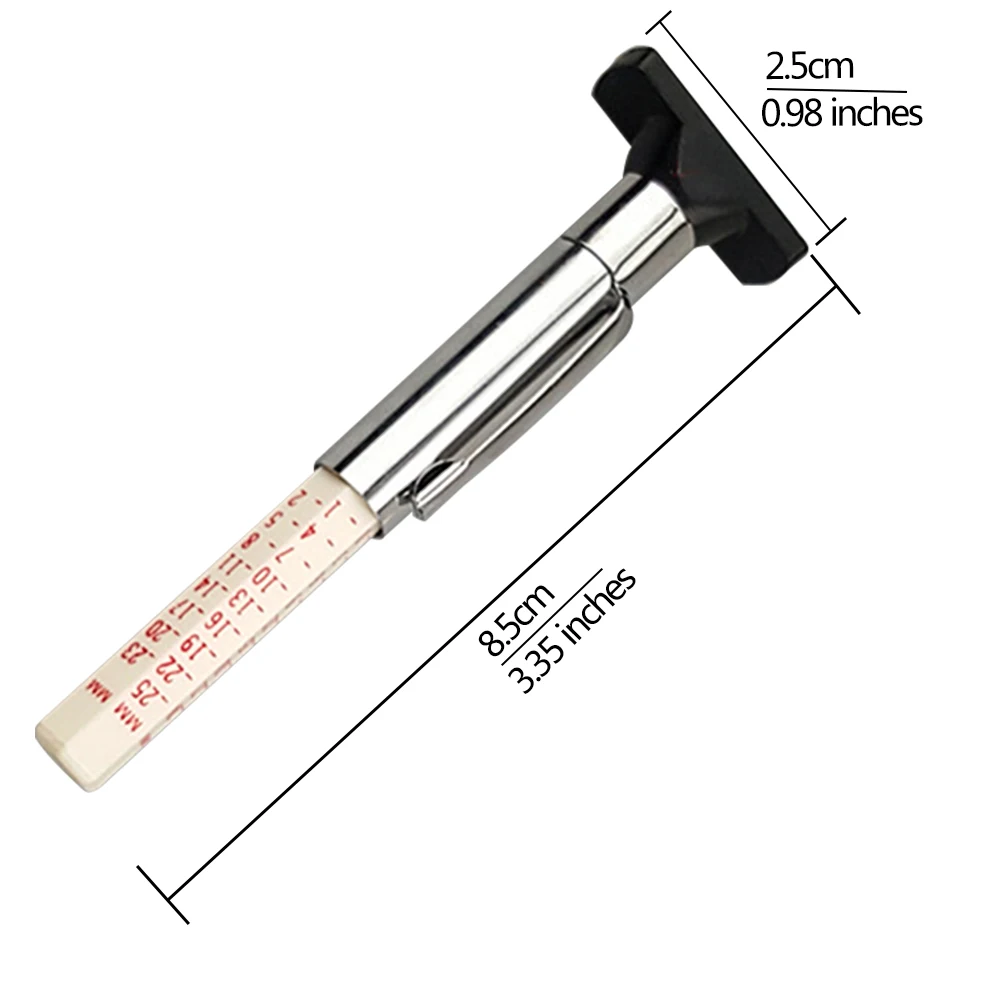 Универсальный автомобильный измеритель глубины для шин тестер цветная шина протектора метрические Gage двигатели инструмент измерения