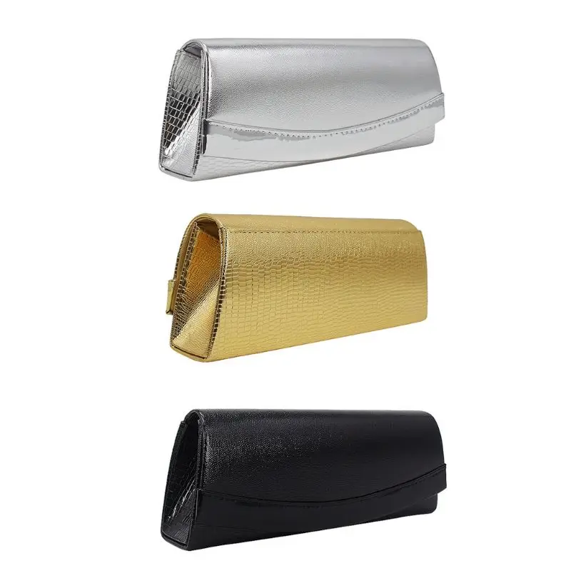 

Women Clutches Wallet Crocodile Pattern Evening Handbag Party Prom Purse Shoulder Crossbody Bag