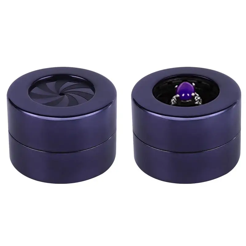 

Creative Rotating Wedding Ring Boxs Creative Rotating Rising Metal Ring Holder Box Jewelry Ring Box Jewelry Display Ring Storage