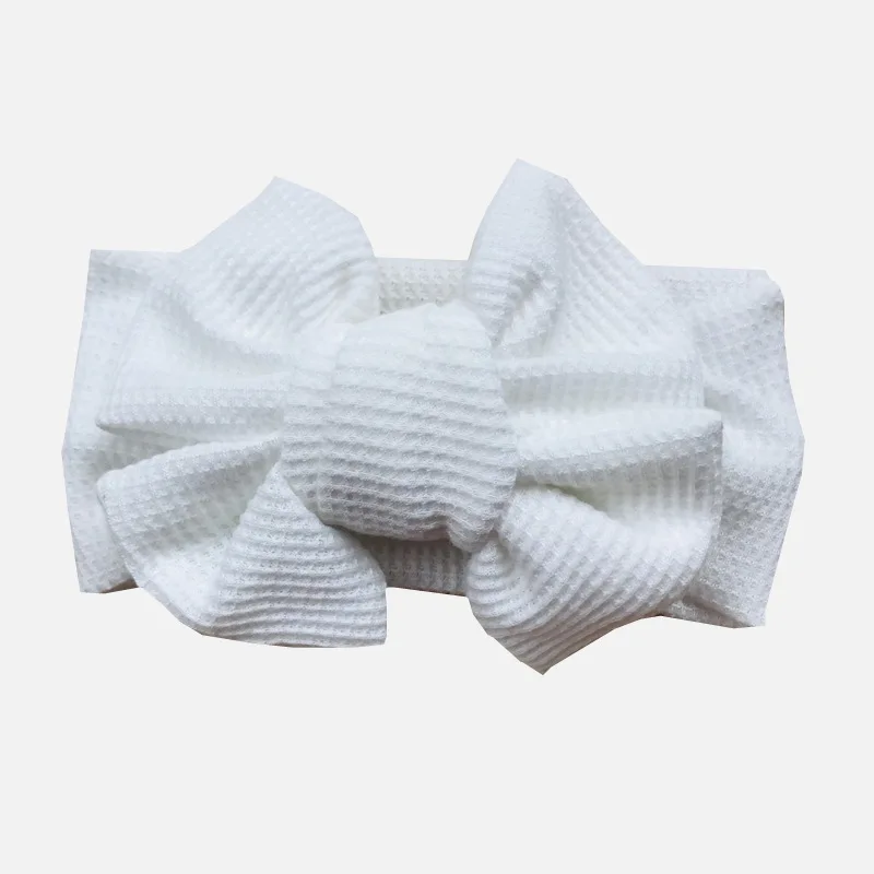 Bandeau de sauna élastique au crochet pour bébés filles, accessoires pour  cheveux, bandeau gaufré pour projets d'artisanat, 14x14cm, 4 pièces