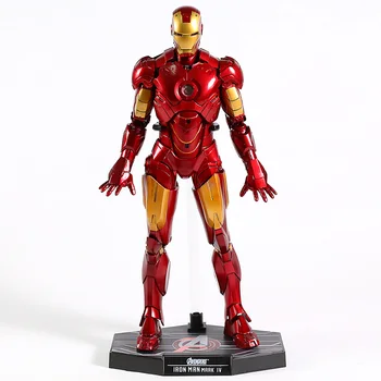 

Marvel Iron Man 2 Mark IV MK 4 Tony Stark PVC Action Figure with LED Light Collectible Model Toy