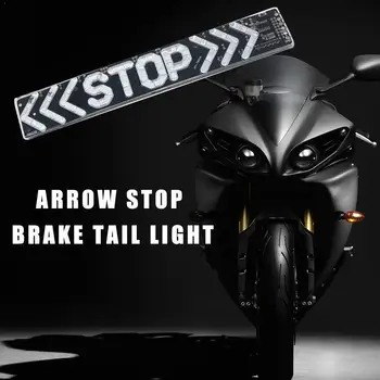 

1pc LED Motorcycle Light Flash STOP Moto Indicator Universal 12V Lamp Turn Signal Taillight Light Brake Warning Driving Day N9E0