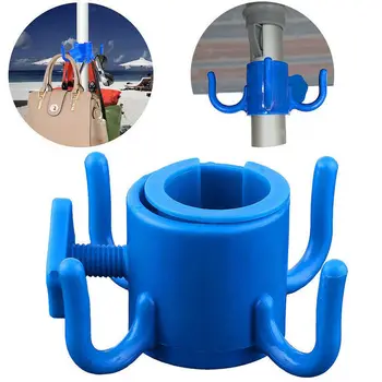 

Plastic 4-prongs Beach Umbrella Hanging Hook For Towel Camera Sunglasses Bags Pool Accessories Outdoor