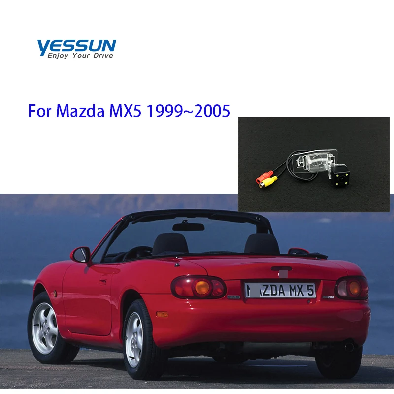 Yessun HD CCD Ночное видение автомобиля зеркало заднего вида резервная камера водонепроницаемая для Mazda MX5 1999~ 2005