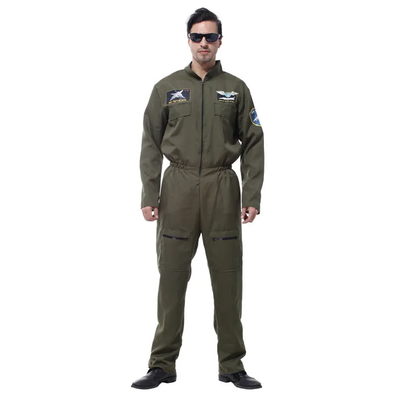

Halloween Adult Party Costume Air Force Pilot Astronaut Uniform Handsome Costume for Child Party Supplies Clothing