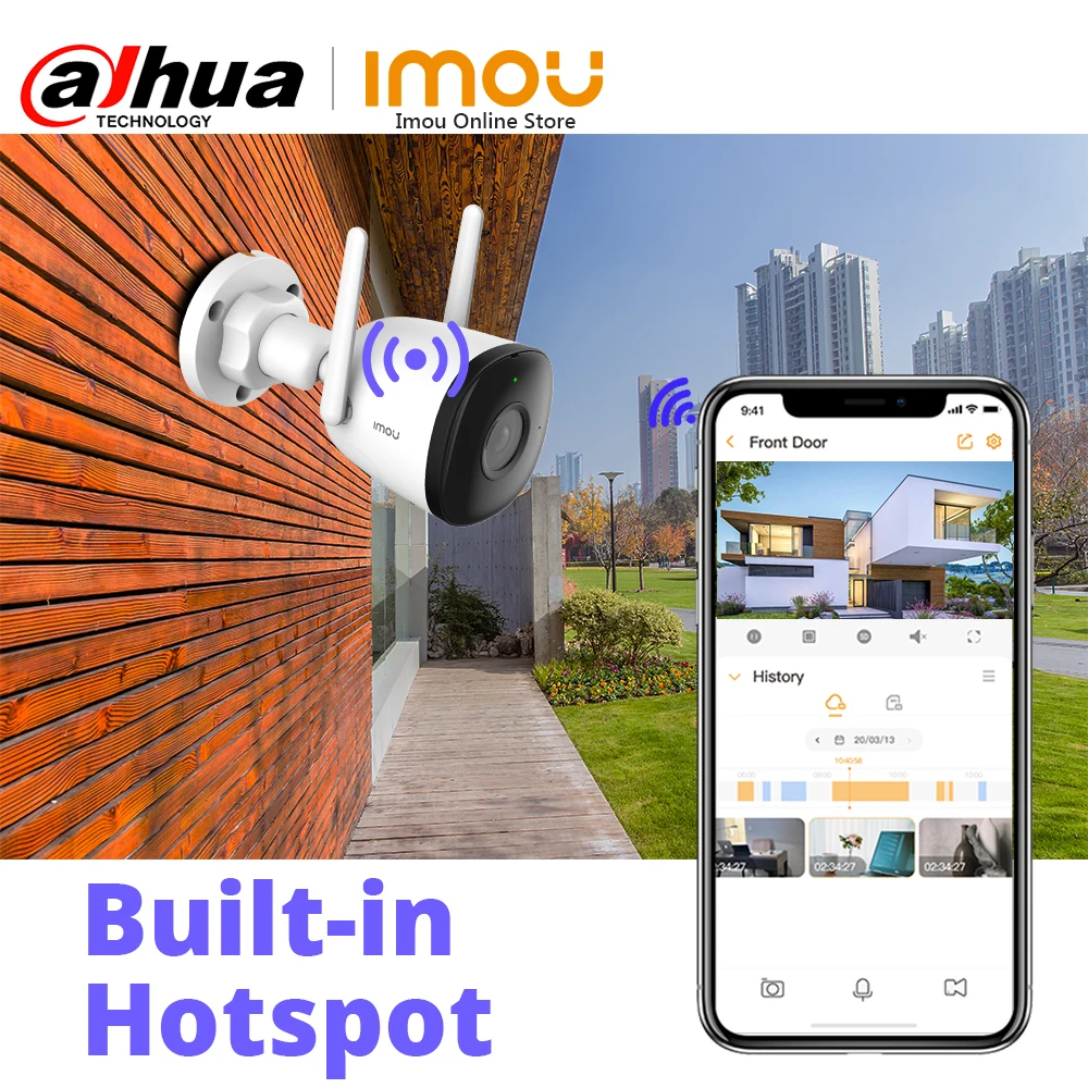 US $47.99 Imou ip camera outdoor wifi camera Human Detection 98ft Night Vision builtin hotspot sound recording ONVIF Surveillance camera