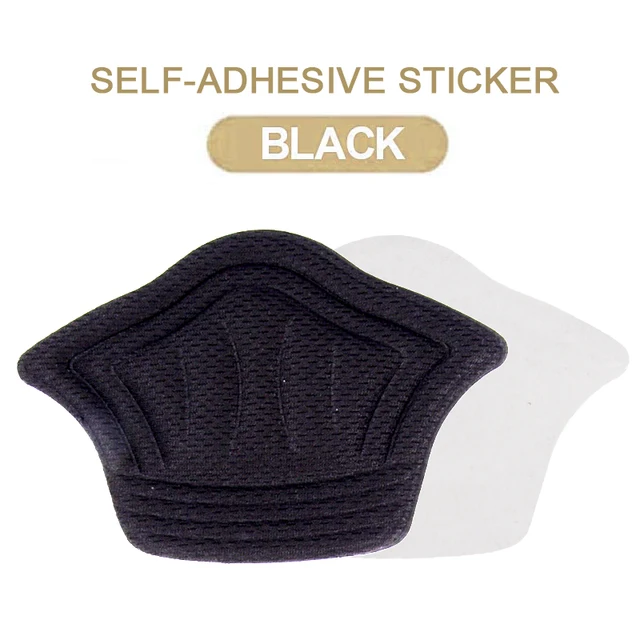 Sunvo Women Insoles for Sport Running Shoes Adjust Size Heel Liner Grips Protector Sticker Pain Relief Patch Foot Care Inserts Self-adhesive Black