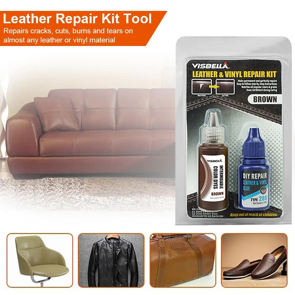 

Leather Vinyl Repair Kit Seat Hole Crack Auto Car Cloth Patch Repair Kit Leather Restore Tool For Auto Car Seat Sofa Repair