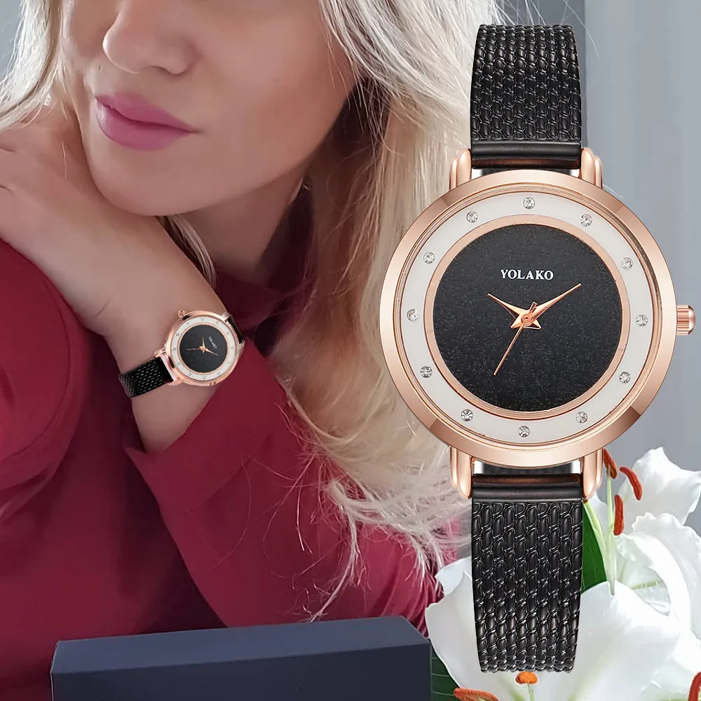 YOLAKO-New-Mesh-Ladies-Clock-Diamond-Women-s-Watches-Minimalist-Relogio-Feminino-Watch-Women-Elegant-Hour