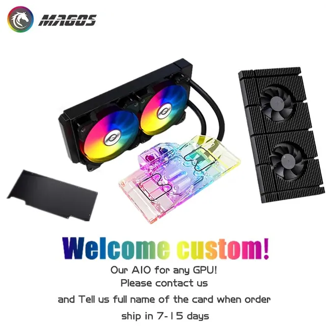 Aio Gpu Water Cooling Kit For Nvidia Rtx 60 80 3060 3070 3080 3090 Aic Reference Graphics Card Vga Radiator 5v 3pin A Rgb Fluid Diy Cooling Aliexpress