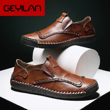 

Leisure Soft Comfy Summer Casual Loafers Shoes for Men Classics Fashion Flat Slip On Shoes Concise Driving Shoes *9912