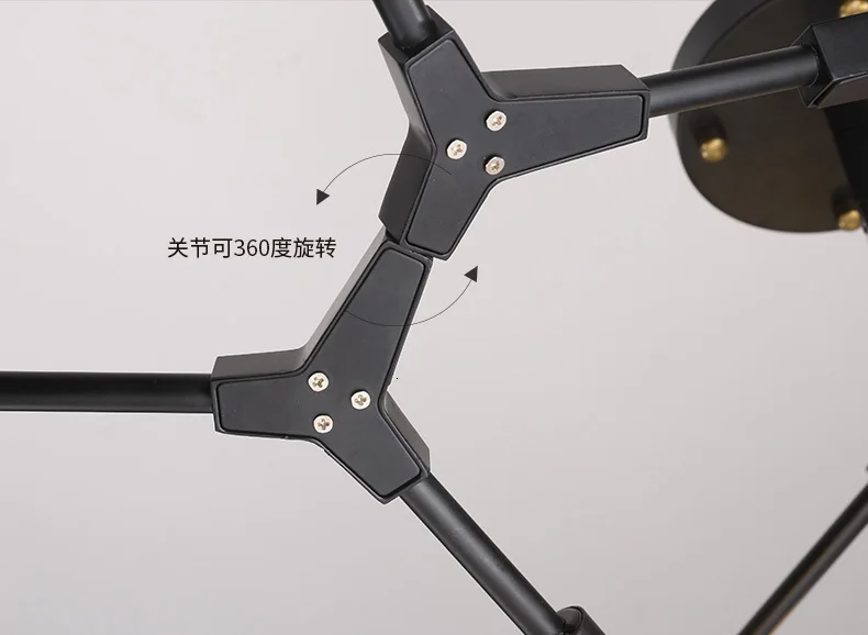 Черное золото современный Книги по искусству подвесной светильник с Алюминий для столовой Гостиная офис Конференц-зал