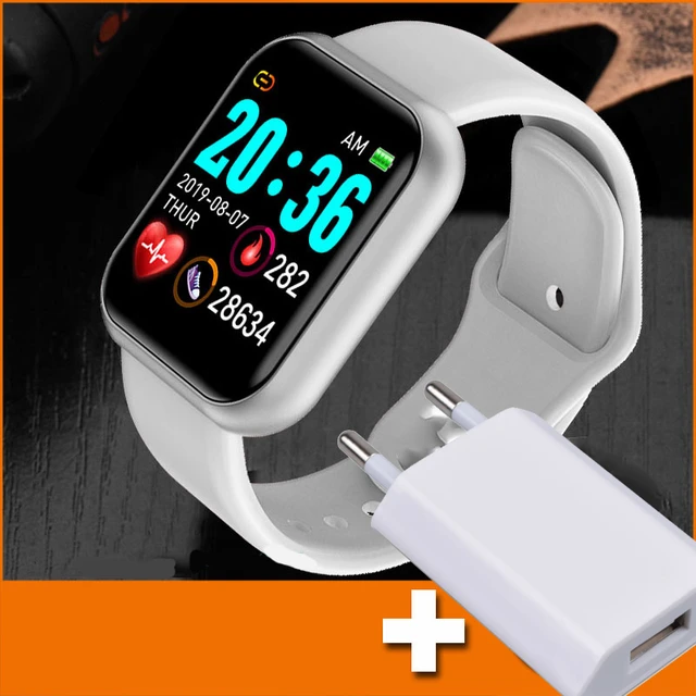 Reloj Digital inteligente para hombre y mujer, pulsera deportiva con  Bluetooth, recordatorio de llamadas, cámara remota, control del ritmo  cardíaco, cargador adicional - AliExpress