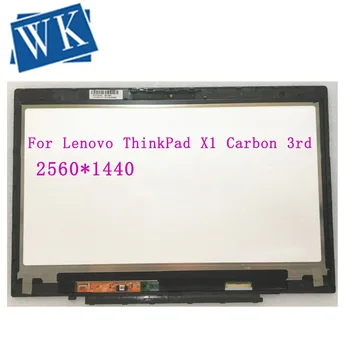 

WQHD LCD Display Touch Screen Digitizer Assembly LP140QH1-SPA2 For Lenovo ThinkPad X1 Carbon 3rd Gen 20BS 20BT Laptop 00HN827