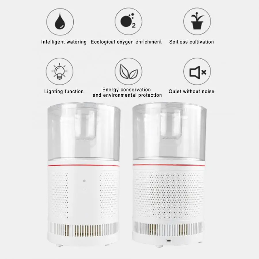 Household Air Purifier Eco-Friendly Anti-Bacteria Low Noise Air Filter Mini Local Purification for Health Care US Plug 100-240V