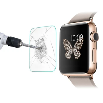 

2pcs/set Transparent Tempered Glass Film Screen Protector Watch Screen Protection Film for Apple Watch iWatch (38/42mm)