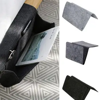 

Creative Storage Pockets Felt Bedside Hanging Storage Organizer Holder With 1 Inner Pockets For Bed Table Sofa Student Dormitory