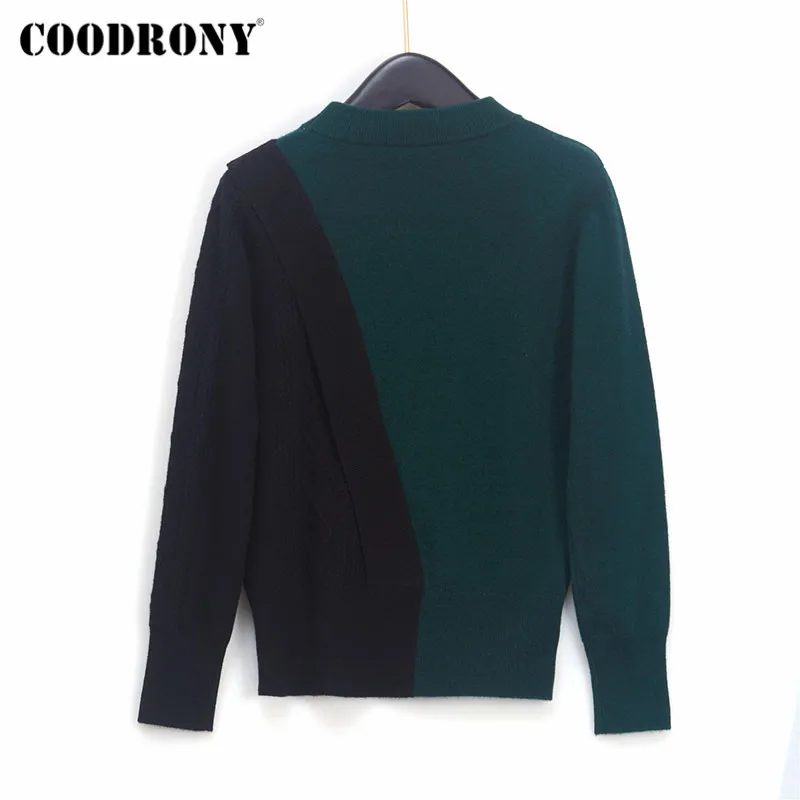 COODRONY Brand 2020 Autumn Winter Elegant Slim Pullover Sweaters Women Knitting Merino Wool Casual Warm Female Jumpers W1116