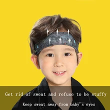Children Sports Headband Wide Ice silk Elastic Headband Kid Sweat Hair Bands Headwear Hair Accessories
