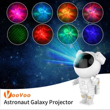 Astronauta Galaxy proiettore luce notturna cielo stellato colorato RGB Led Room Decor camera da letto lampada da comodino umore romantico regalo per bambini