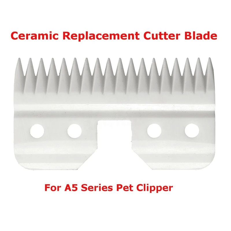 

Hot New 10Pcs/Lot Replaceable Ceramic 18 Teeth Pet Ceramic Clipper Cutting Blade for Oster A5 Series