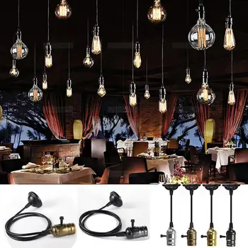 

Retro Pendant Lamp Light Droplight Holder 0.8M With Switch 110V-220V Kitchen Bar
