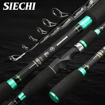 CHEAP PRICE ❤️ SIECHI 2019 1.8M 2.1M 2.4M 2.7MCarbon Rod Telescopic Fishing Rod Casting Spinning Rod Travel Rod Fishing - discount item 40% OFF Sports & Entertainment
