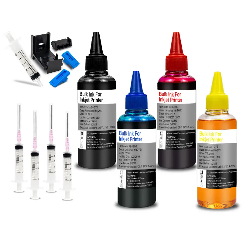 Cartridge & Printer Universal Refill DYE Ink kit For Epson Canon HP Brother Inkjet deskjet CISS Cartridge Printer Ink 2 Cartridge & Printer Universal Refill DYE Ink kit For Epson Canon HP Brother Inkjet deskjet CISS Cartridge Printer Ink 2