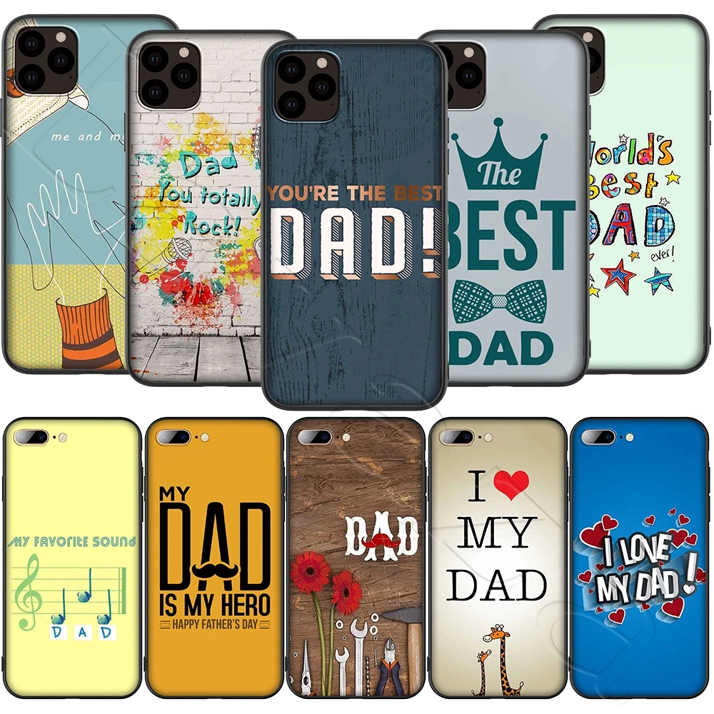 Lavaza Best Dad Silicone Soft Case for iPhone 12 Mini 11 Pro XS Max XR X 8 7 6 6S Plus 5 5S SE | Мобильные телефоны и