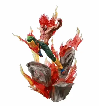 

34cm Colorful Fire Mad Naruto Boy Anime Figure Color Beauty Might Guy Naruto Action Figure Collection Children Toy Gift