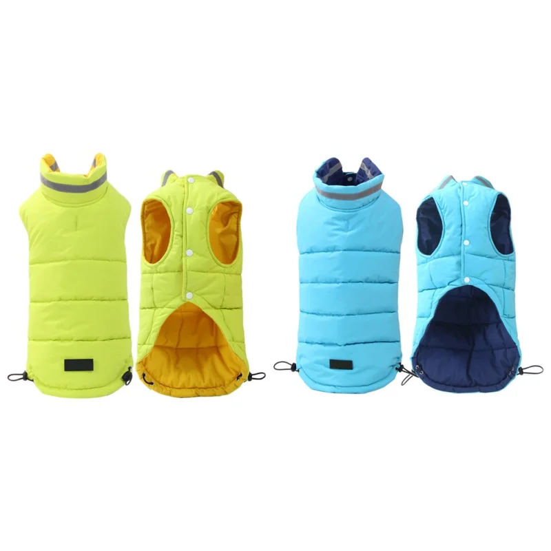 Winter Pet Dog Jacket Clothes Windproof Warm Padded Coat Clothing for Small Medium Dogs French Bulldog Puppy Apparel | Дом и сад