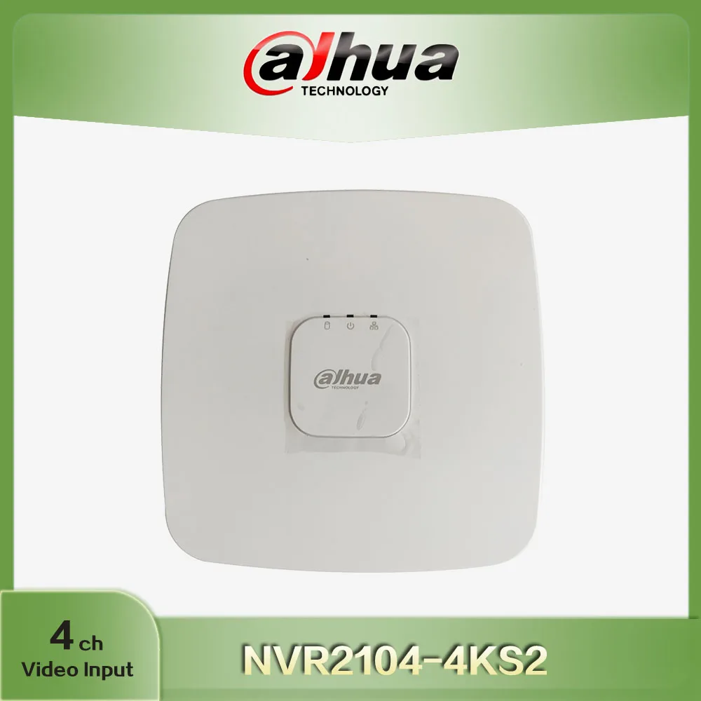 Dahua 4/8 Channel Smart 1U Lite 4K H.265 Network Video Recorder NVR2104-4KS2 NVR2108-4KS2 1 SATA III Port Onvif RTSP |