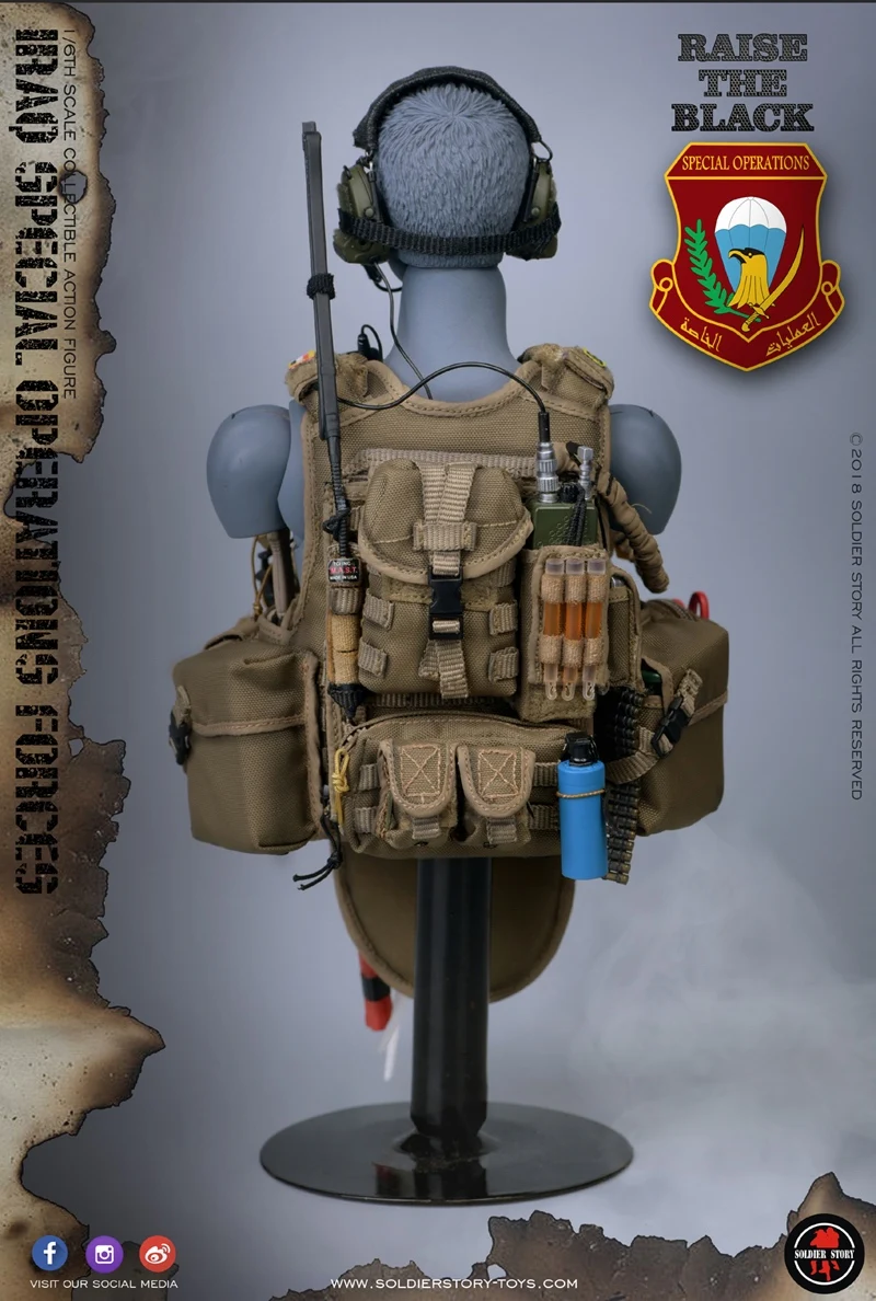 SoldierStory SS107 1/6 шкала спецназа в Ираке ISOF M249 мужской солдат фигурка модель с игрушкой подарок для мальчиков бойфренд