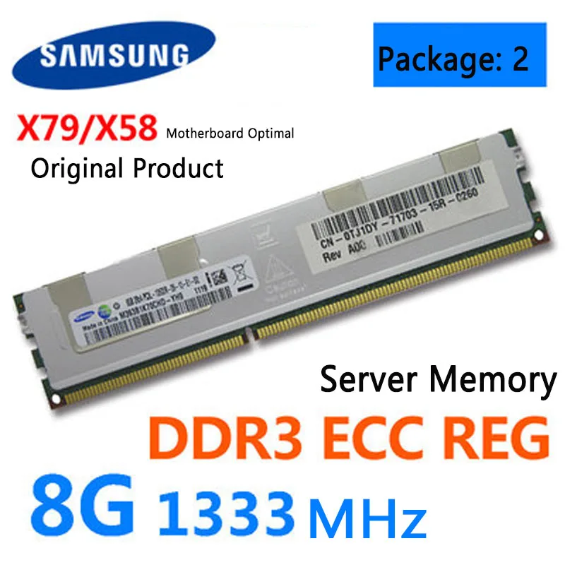 SAMSUNG 8G 4G DDR3 ECC REG 1333 1600 1866 2RX4 Hynix микрон память сервера X79 Оперативная память